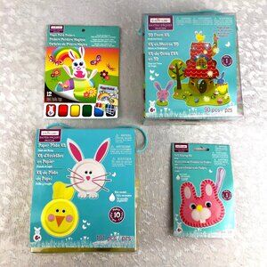 Creatology Easter Craft Kits: Paint Posters+3D Foam Kit+Plates+Felt Sewing NWT